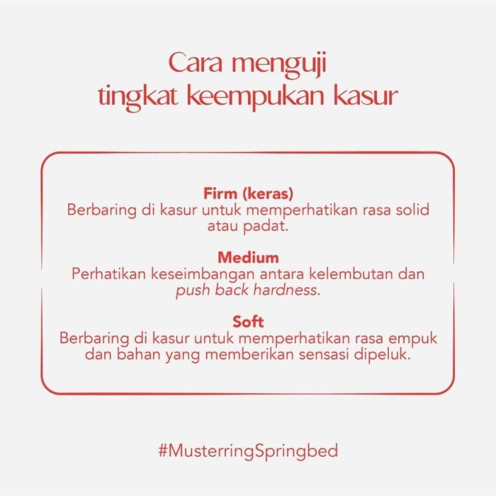 Musterring Springbed Vienna 17 - 100x200 - Hanya Mattress / Kasur