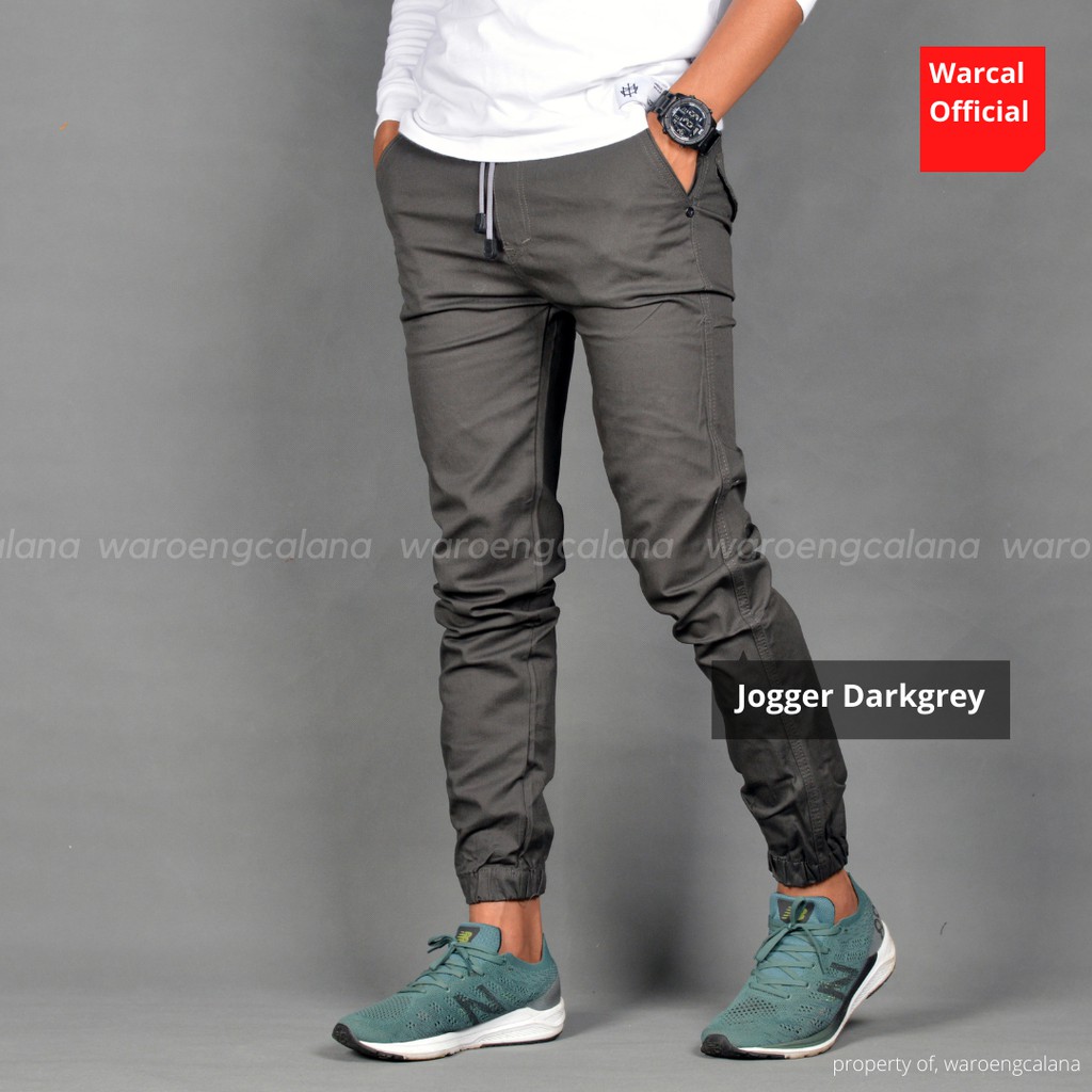 Jogger Pants Darkgrey Celana Panjang Pria