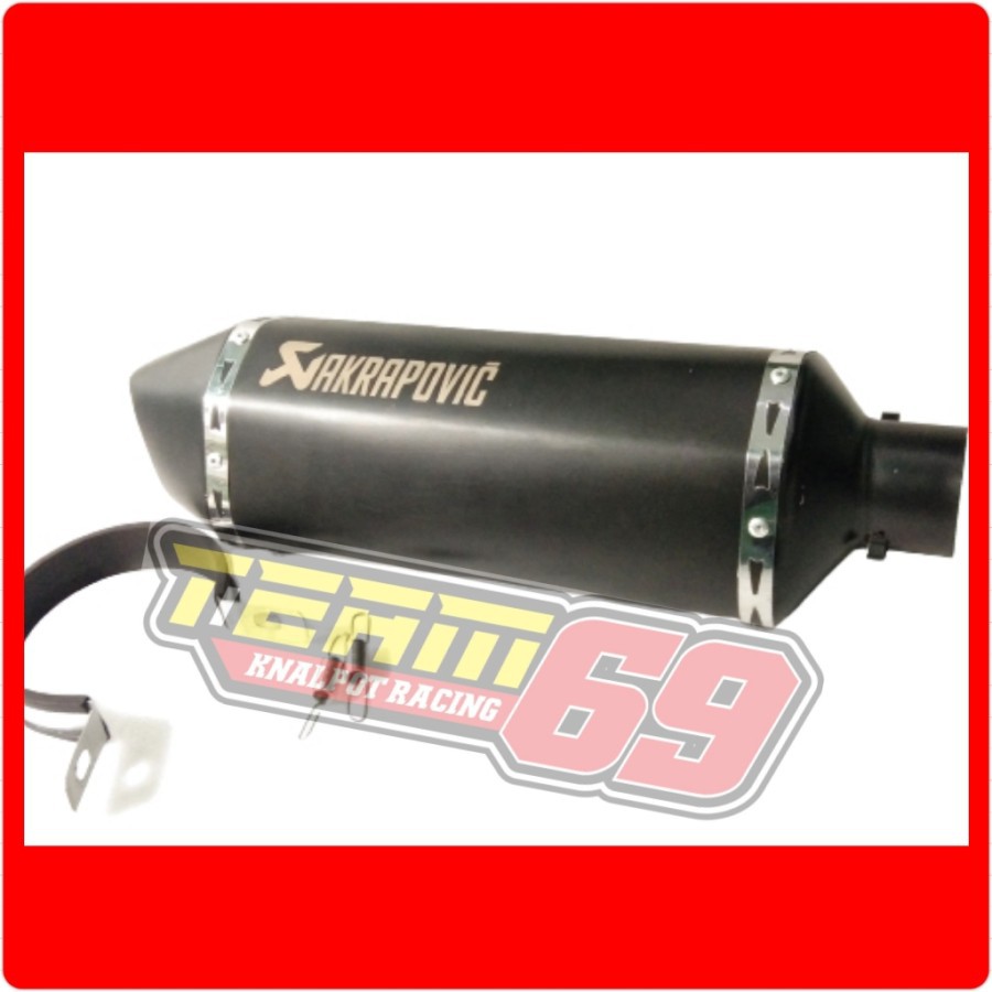 Knalpot Akrapovic Blackdoff silencer only knalpot Racing Akrapovic