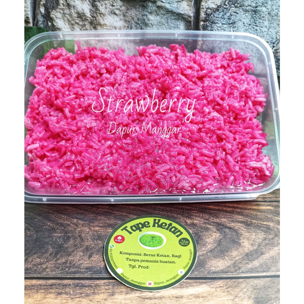 

TAPE KETAN STRAWBERRY 1000 Gram