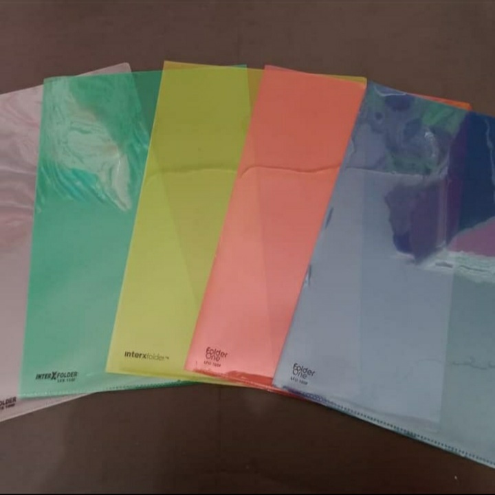 

~PACK~ map L folio, map selip F4, map bening, map plastik (per pack)