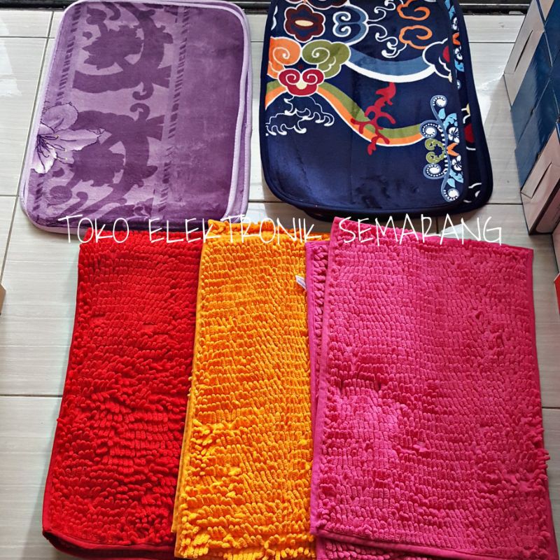 [100gr] H068 | Keset Cendol Lantai Warna Keren / Premium Quality Murah Anti Slip 40 x 60 cm