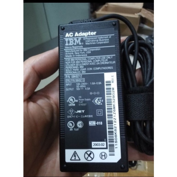 adaptor laptop IBM 16volt