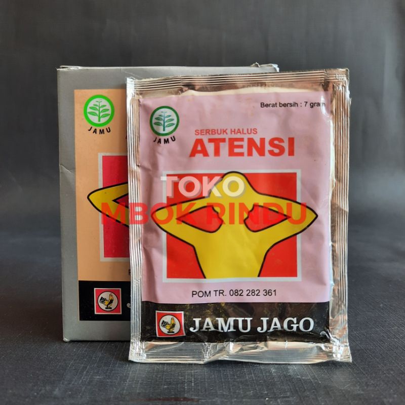 

Jamu Atensi Jamu Jago Meringankan Gejala Darah Tinggi (Isi 10 Sachet)