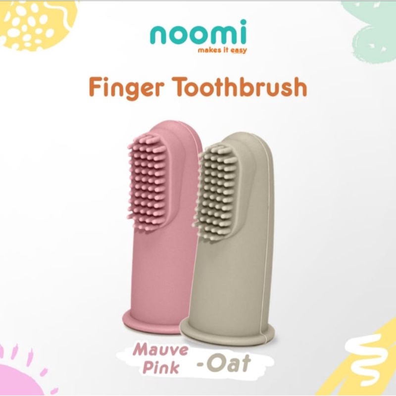 Noomi silicone finger toothbrush sikat gigi lidah bayi silikon