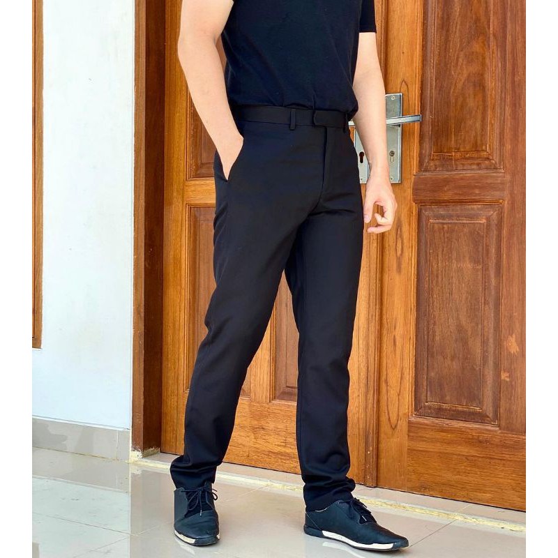 H&M Suit Pants Slim-Fit Original Celana Casual Formal Kerja HNM