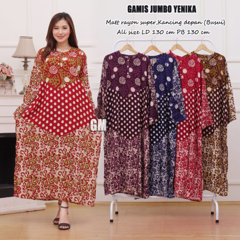 LONGDRES DASTER JUMBO BUSUI KANCING DEPAN