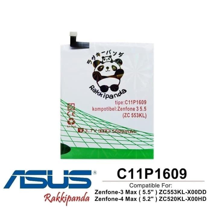 Baterai Asus Zenfone 4 Max 5.2 inch ZC520KL X00HD C11P1609 Double IC