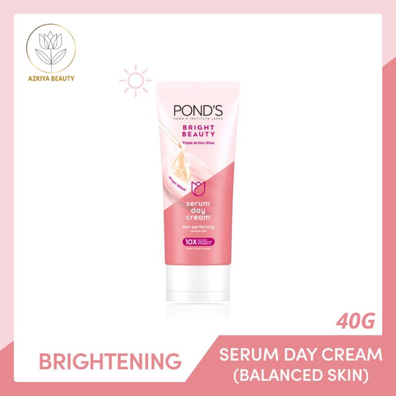 Pond's Bright Beauty Serum Day Cream Triple Action Glow 40Gr 20 Gr