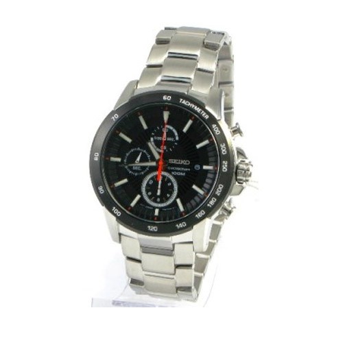 Seiko Criteria SNDC75P1 Chrono Sapphire Black - Jam Tangan Pria SNDC75