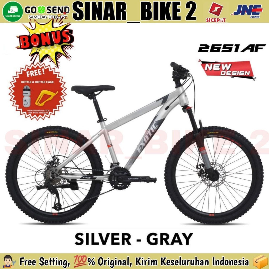 Sepeda Gunung MTB 24'' Exotic ET-2651 AF Hi-ten Steel