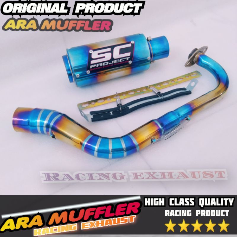 knalpot Sc Project Bluegold Matic Beat Scoopy Vario Nmax Lexi Aerox