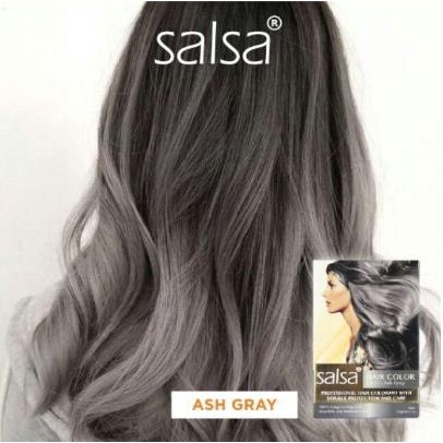 * NCC * SALSA Hair Color Semir Pewarna Rambut Ash Grey Pink Red Golden Coffee Chopper Blonde - Varian A