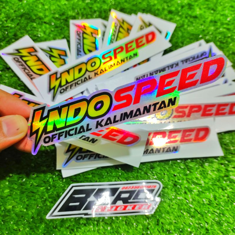 sticker indo speed hologram / sticker viral kalimantan