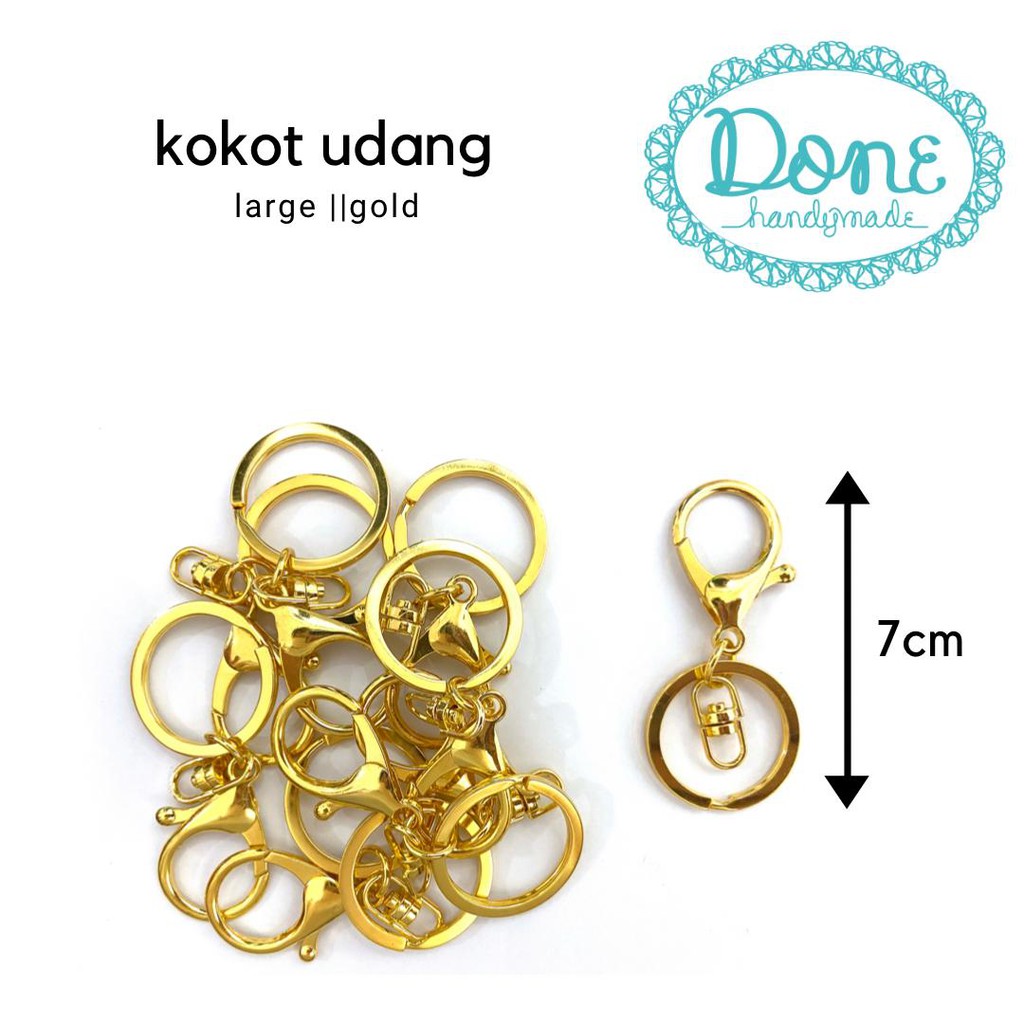 Clasp ukuran besar lobster keychain gantungan kunci clasp bronze kokot udang