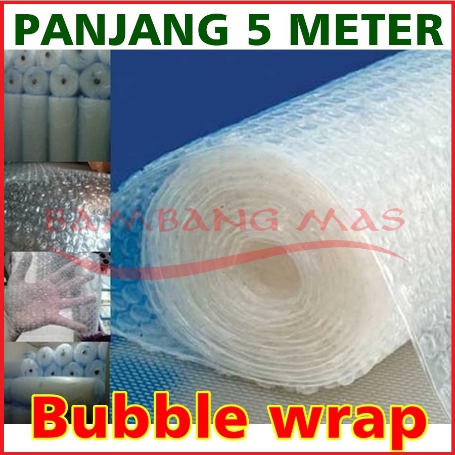 

Plastik bubble wrap gelembung plastik gelembung 5 meter pelindung pengaman peking olshop