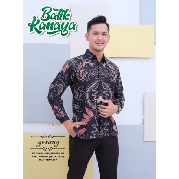 Kanaya Baju Batik Pria GESANG Full Furing