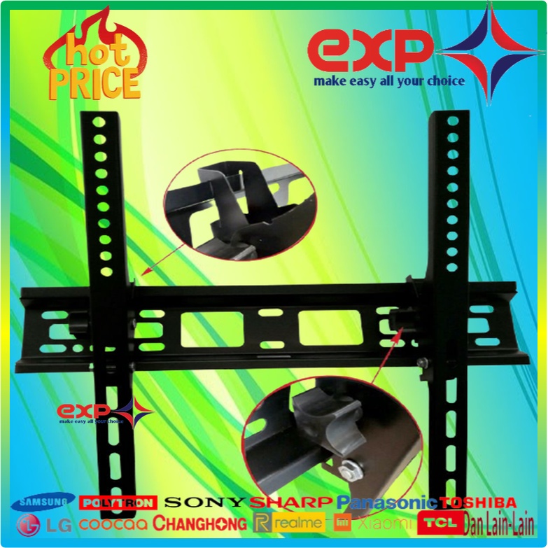 Garansi cocok!!! Bracket TV universal 42&quot; s/d 55&quot; Waterpas adjustable position-4