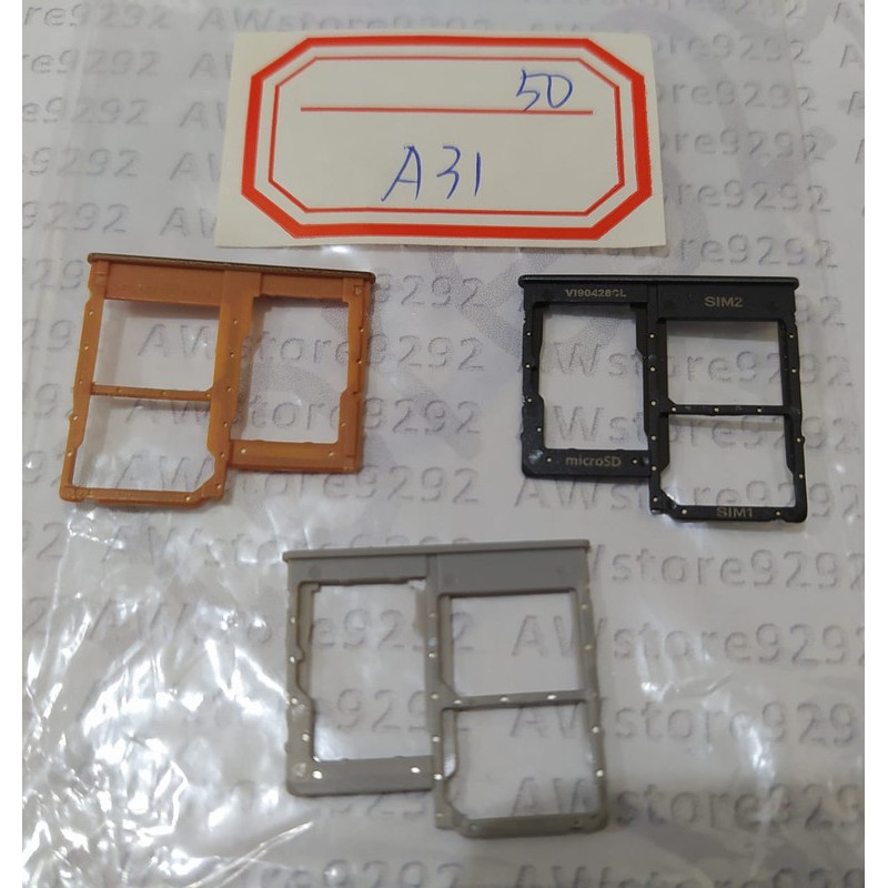 Slot Tempat Dudukan Kartu Simcard Sim card Lock Simtray Sim Tray Samsung A31 2020 A315 A315F