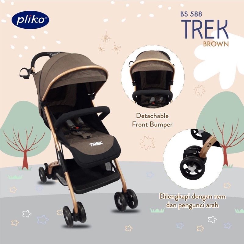 BABY STROLLER KERETA DORONG BAYI PLIKO TREK BS-588 / BS588 / BS 588