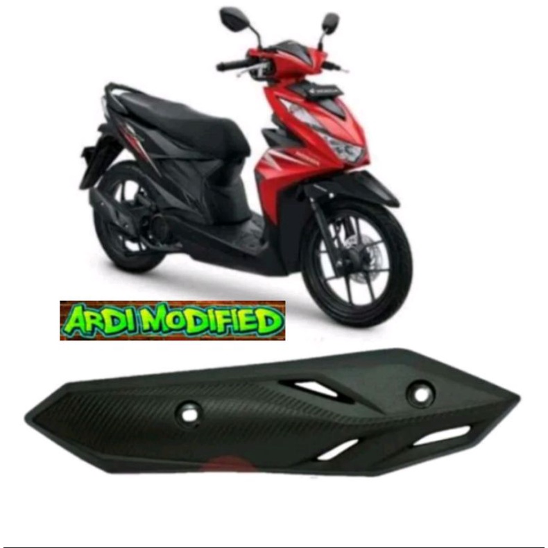 tameng cover tutup knalpot beat fi 2020 2021 2022 2023 beat new beat deluxe beat pop beat street