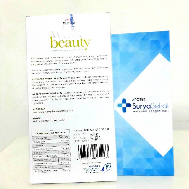 Nutrafor White Beauty isi 30 kapsul atau 60 kapsul