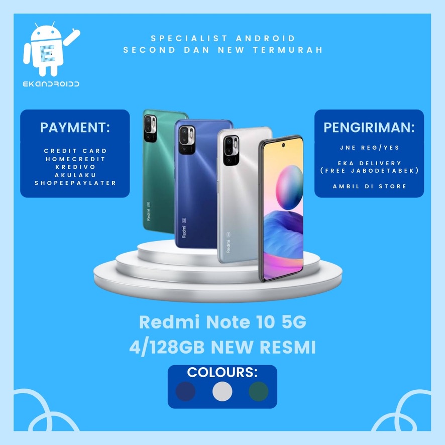 XIAOMI REDMI NOTE 10 5G 4/128GB NEW RESMI