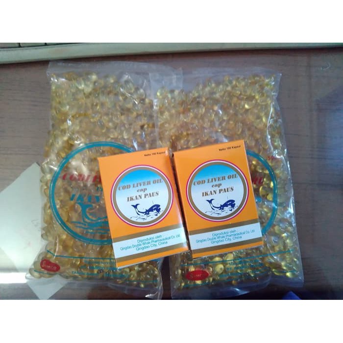 COD LIVER OIL CAP IKAN PAUS 500 SOFTGEL