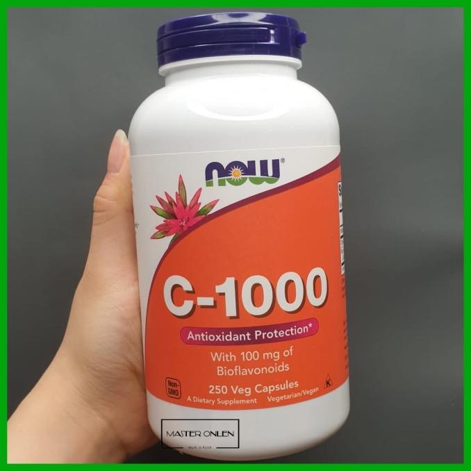 Now Vitamin C 1000mg 250 capsule Vit C 1000 mg setara puritan gnc Lc