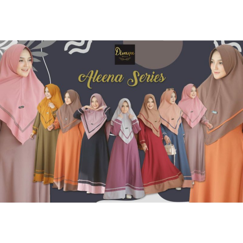 gamis set alena syar'i by Divana Hijab original produk