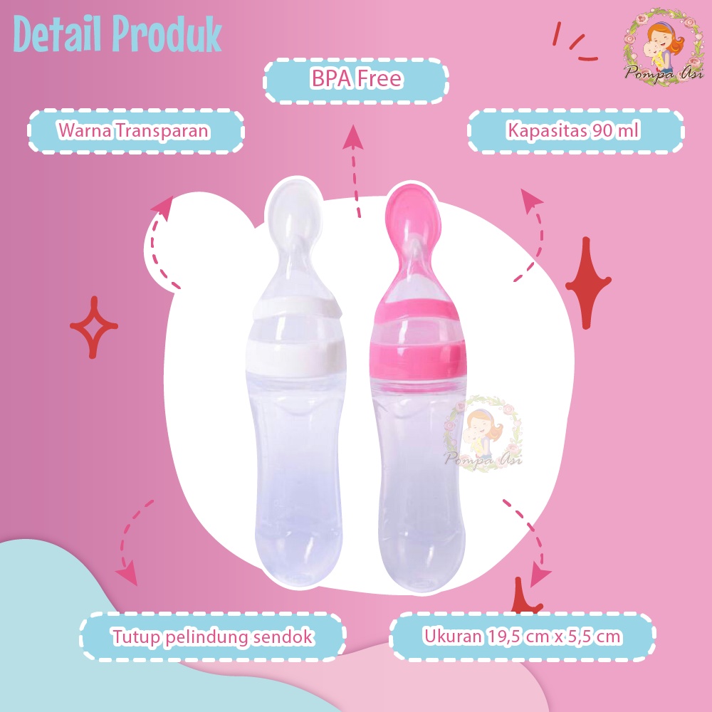 Baby Feeder Bottle / Botol Susu Bayi / Botol Susu Sendok Bayi