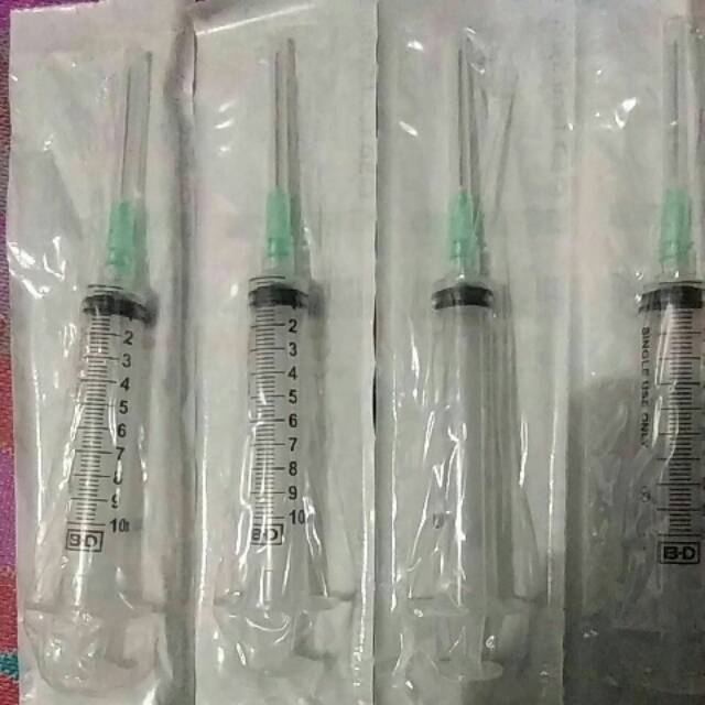 Jarum Suntik BD 10ml/Syringe/Suntikan Spuit 10ml