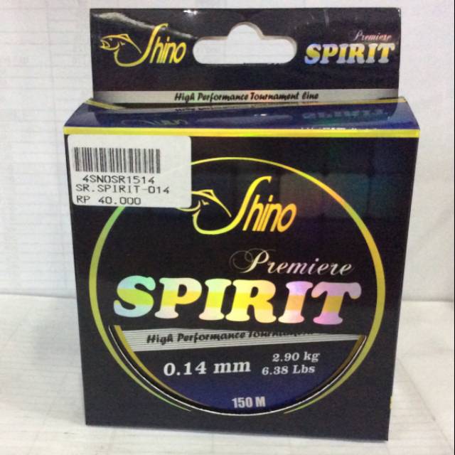 Senar Pancing Shino Spirit premiere 0.14mm  150M