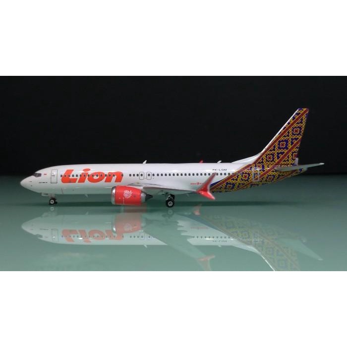 Diecast | Diecast Pesawat Lion Air B737-Max8 Pk-Lqm Phoenix 1:400