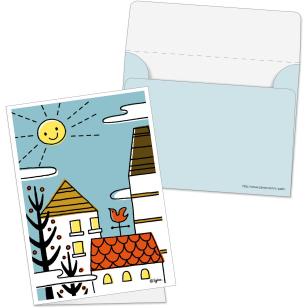 

DIY Papercraft Mini Amplop (House) BC160gsm