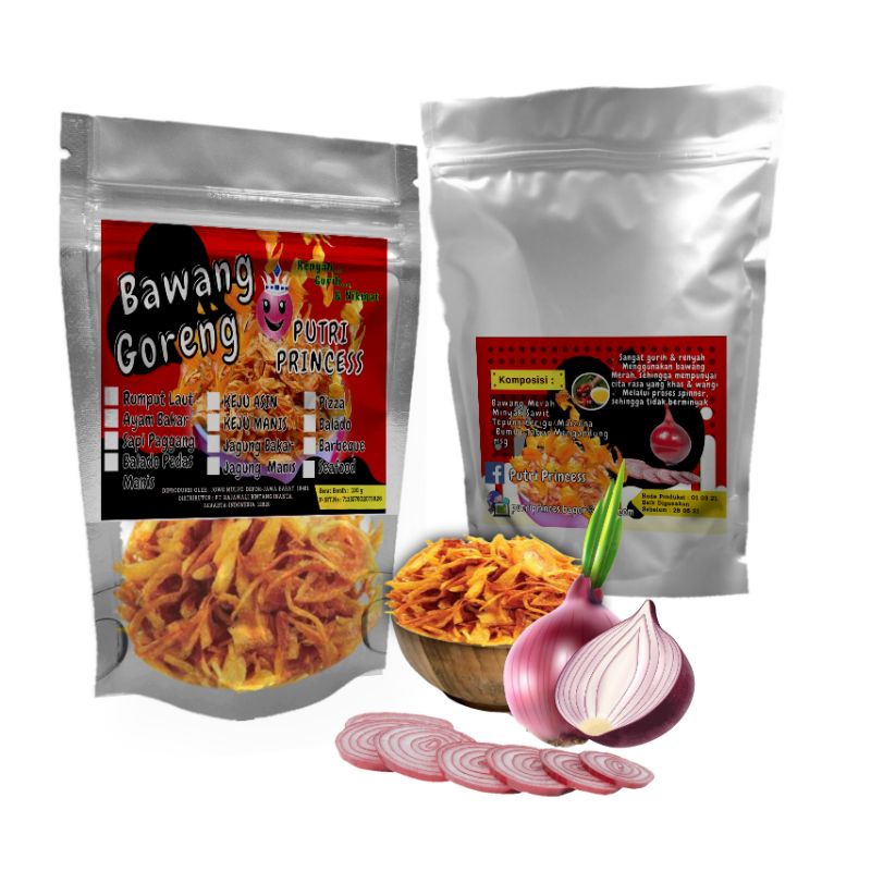 

BAWANG GORENG PUTRI PRINCESS BUMBU INSTAN MAKANAN SIAP SAJI