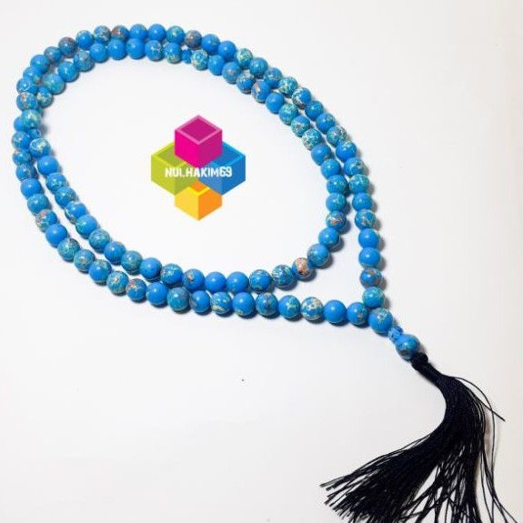 tasbih batu asli pirus nevada 99 butir 8mm