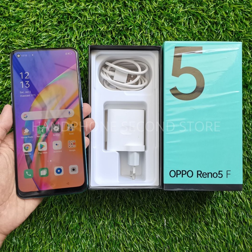 HANDPHONE OPPO RENO5 F 8/128GB FULLSET NO HEADSET SECOND SEKEN BEKAS MURAH-2