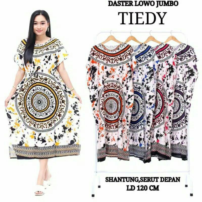 Daster Lowo Jumbo Tiedy model Lowo / kalong / Tali serut depan