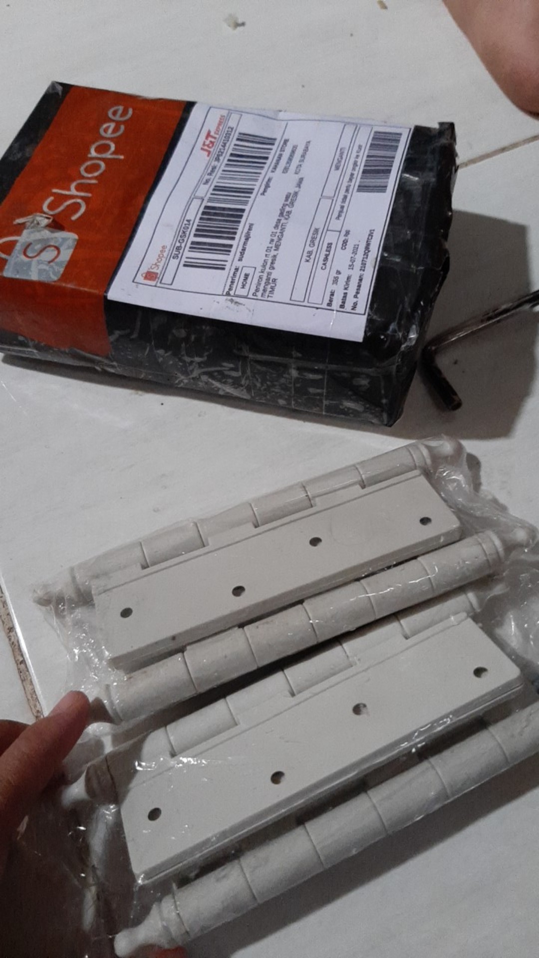 Engsel Pintu Pvc 5 Gnp / Engsel Pintu Kamar Mandi Plastik (perpasang) Engsel Pintu Kamar Mandi