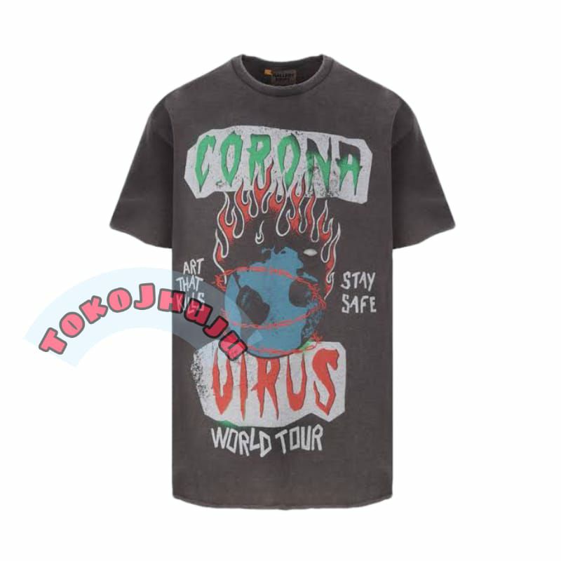 Baju Kaos Treasure Doyoung style ATK CORONA virus world tour Print DTF