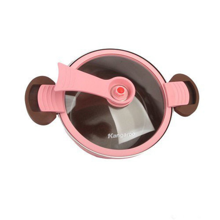 Kangaroo Pressure Cooker KG-165S Presto 20cm Tutup Kaca - Pink