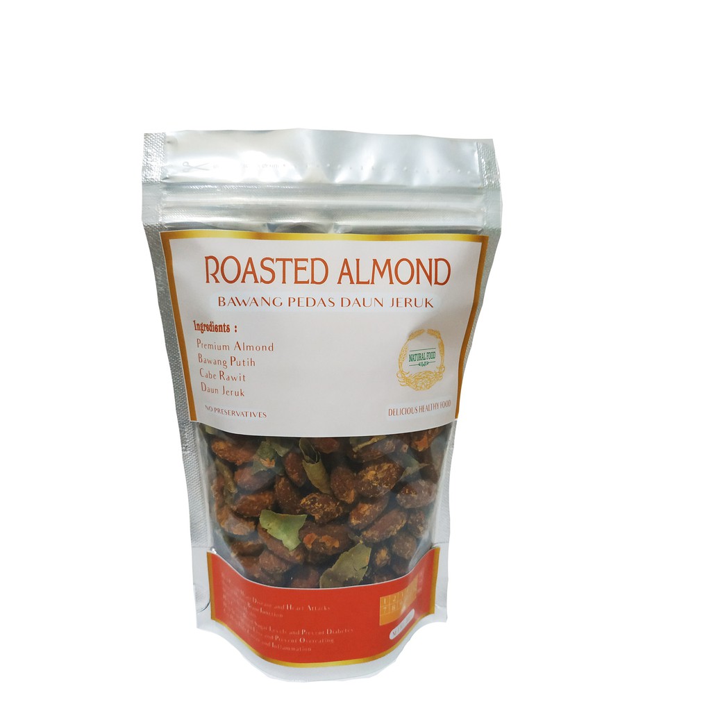 

Almond Panggang Bawang Pedas Daun Jeruk - 200 gr
