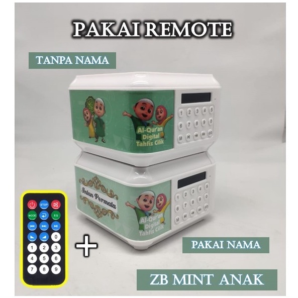(BISA REQUEST NAMA.) SPEAKER ALQURAN ADVANCE TP600 16GB BLUETOOTH/UST.SOMAD-ZB MINT ANAK REMOTE
