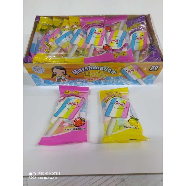 

Permen cemilan anak anak marshmallow candy warna warni permen cemilan murah (isi 30)