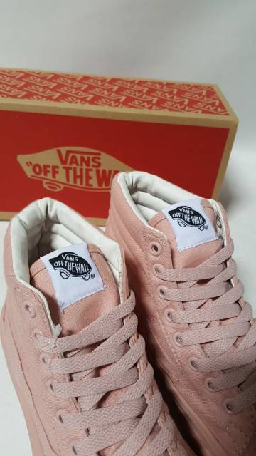 Sepatu Wanita Sepatu VANS SK8 HIgh ROSI ( ROSE PINK ) MADE IN CHINA. Sepatu Premium Wanita