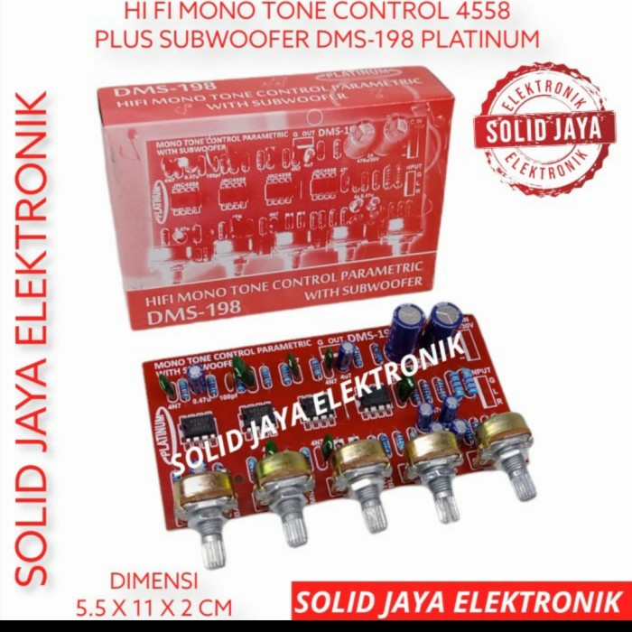 Kit Tone control parametrik plus subwoofer dms 198 / Dms198 / dms 198