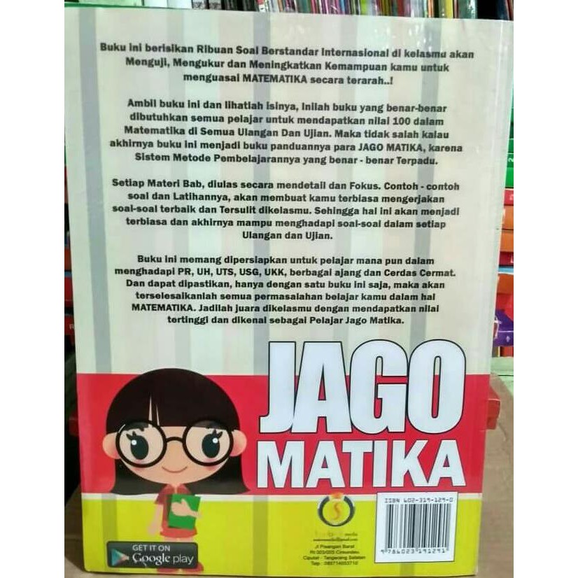 Buku Jual Soal Matematika Jago Matika Kelas 1 Sd Sesuai