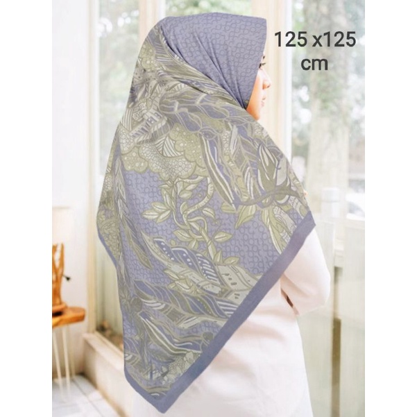 PROMO / SYARI WATIAN LILAC / JILBAB VOAL PREMIUM / GROSIR HIJAB / HIJAB SEGI EMPAT / VOAL MOTIF PREM