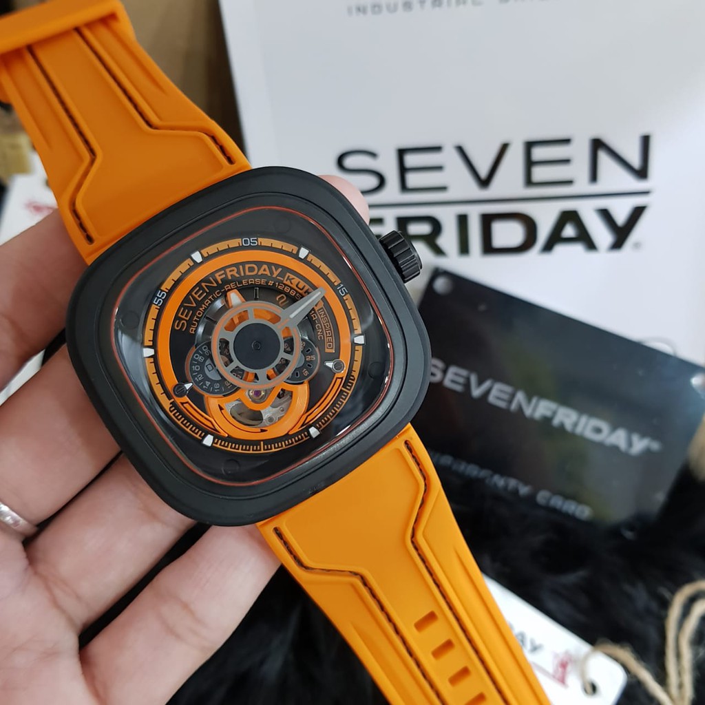 FREE RUBBER Jam Tangan Pria Seven Friday SF P3/07 Original Authentic NFC